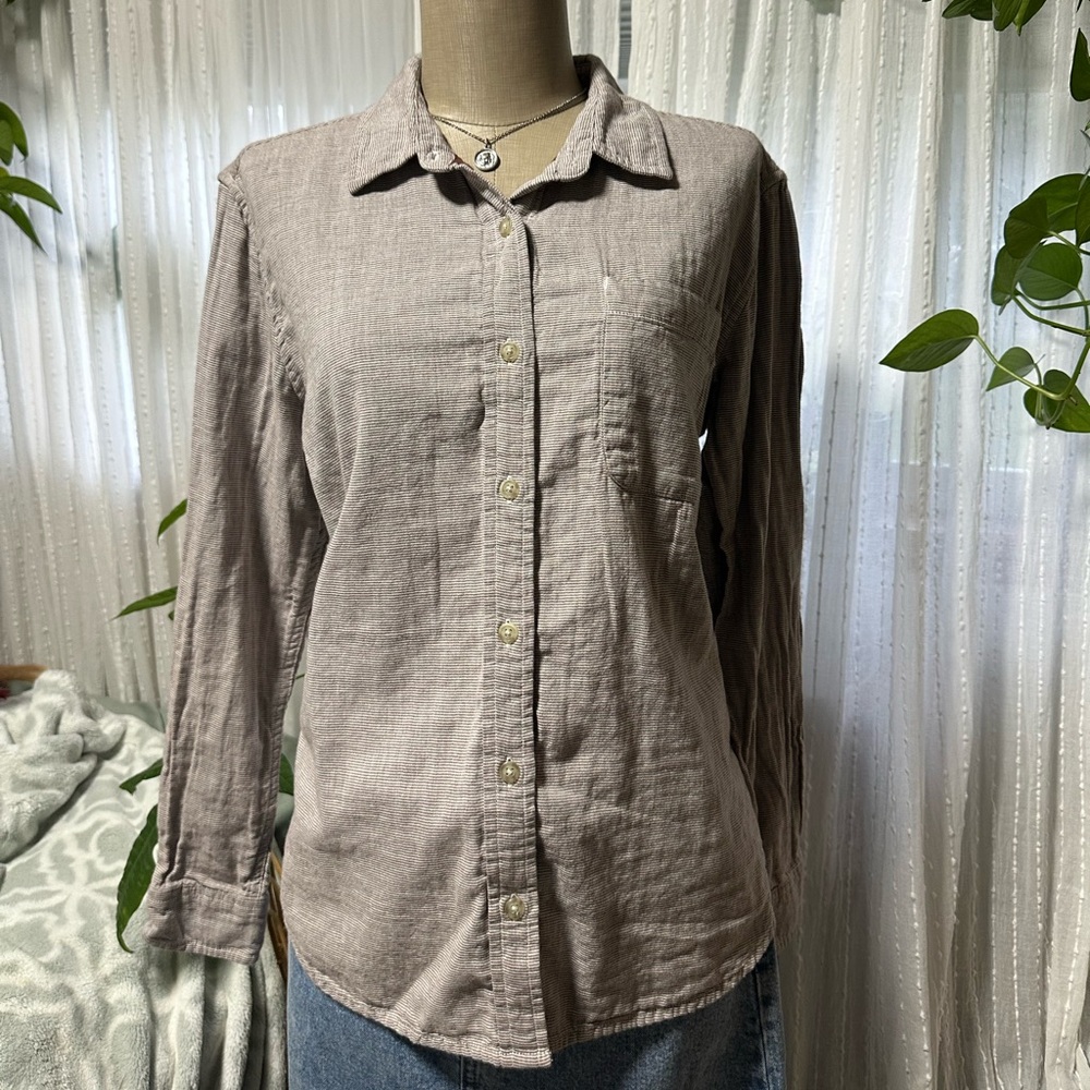 Classic Burgundy Button-Down Shirt
